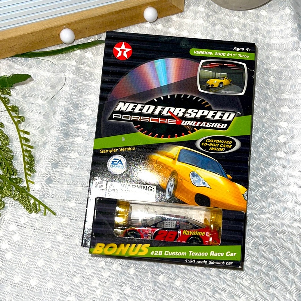 Need For Speed Porsche Unleashed #28 Texaco Havoline Ricky Rudd NASCAR Demo 2000 - Picture 1 of 2